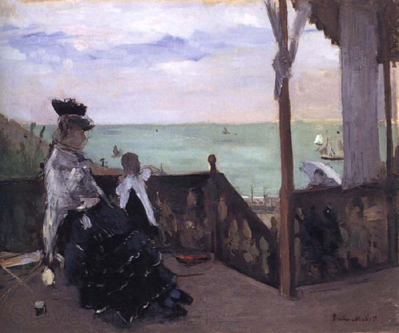 Berthe Morisot In a Villa at the Seaside Germany oil painting art